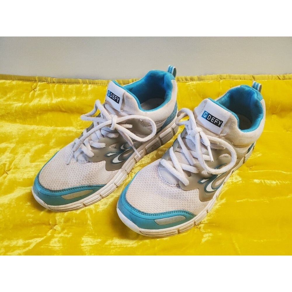 Gravity‎ Defyer G-Defy White Turquoise VersoShock Sneakers TB9005FWS-M Womens 8